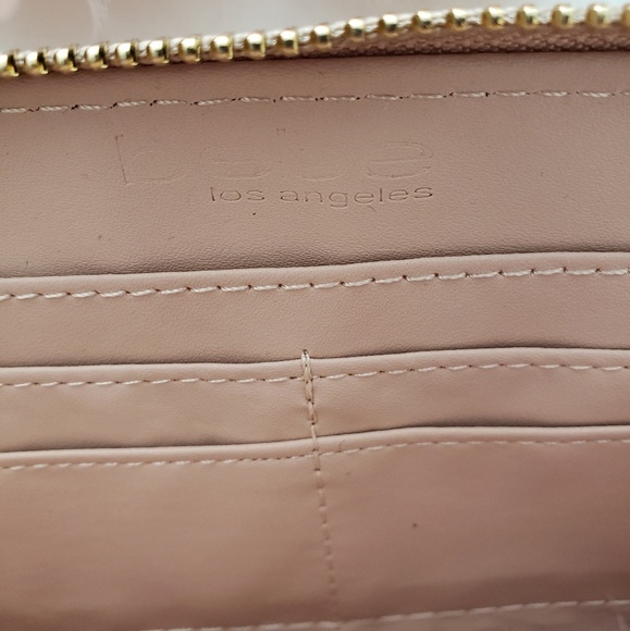 Bebe Poppy Blush Zip Around Wallet - Picture 4 of 7